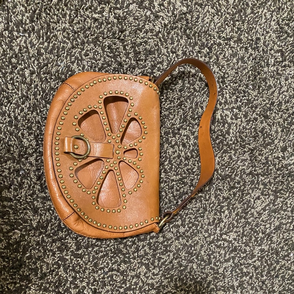 brown shoulder purse
